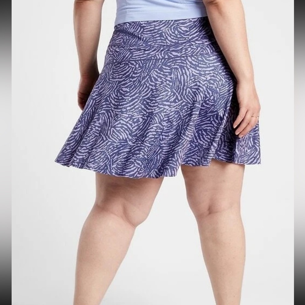 Athleta Ace Printed Tennis Skort in Fiji Medieval Violet Purple Size 2X - Picture 2 of 12